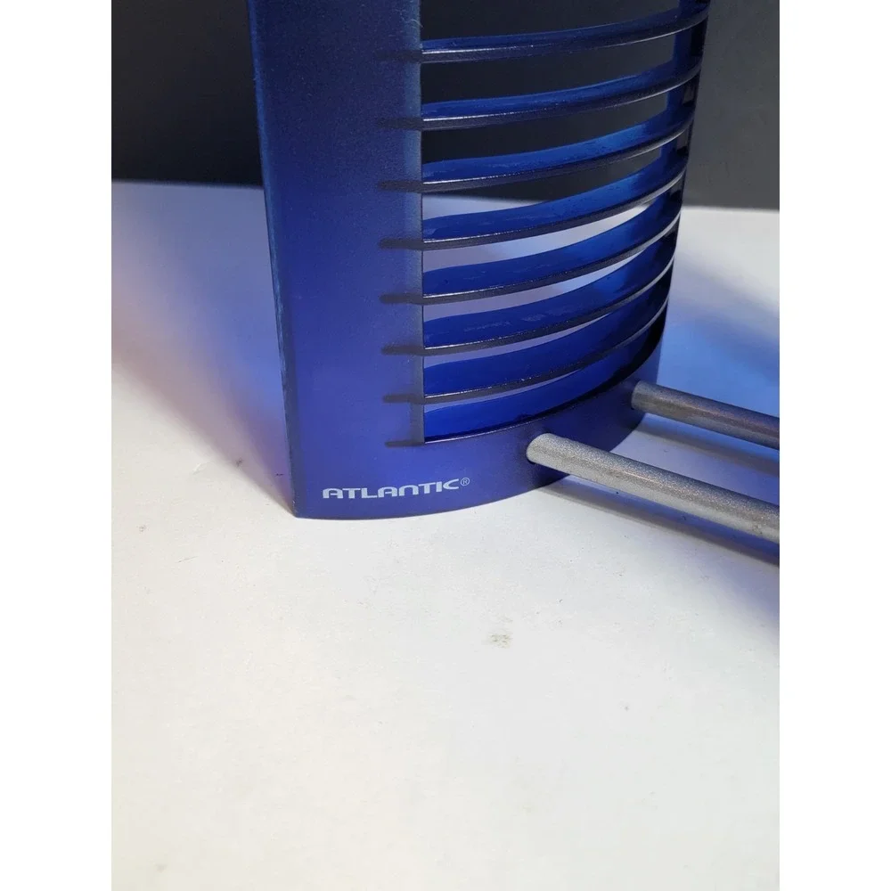 Y2K 1990'S CD Tower 25 Rack Holder Futuristic Modern Atomic Blue CD Holder